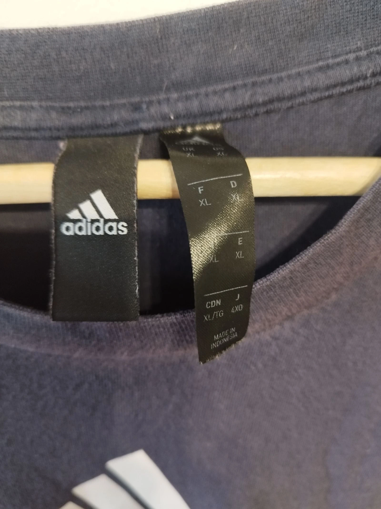 Camiseta Adidas Tamanho XL Azul/Vermelho – photo 3